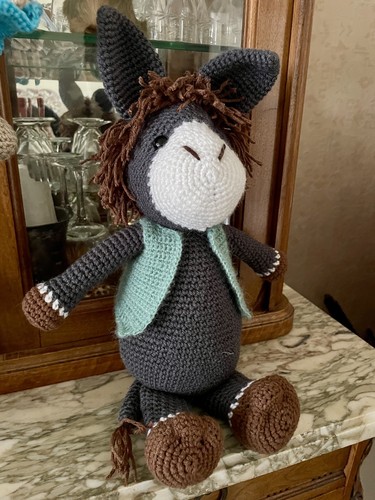 âne amigurumi fait - amigurumi,