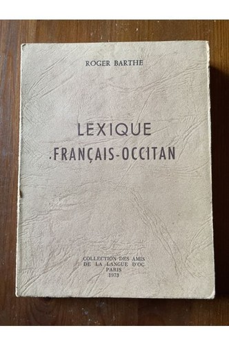 Lexique français occitan - lexique, français-occitan