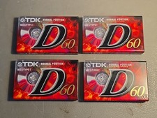 4 cassettes audio TDK D 60