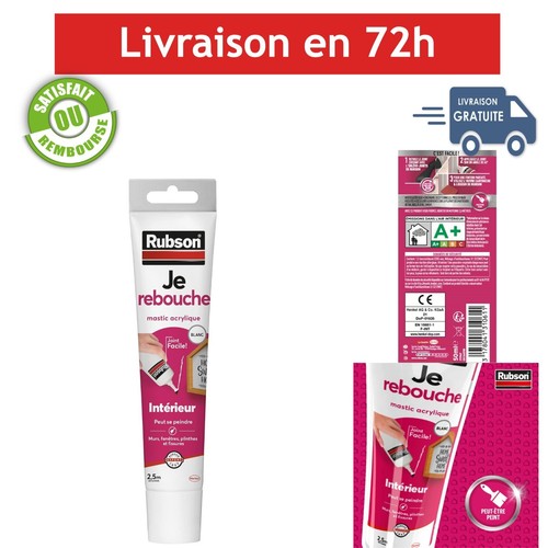 Mastic acrylique rubson blanc - mastic,