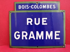 Grande plaque émaillée