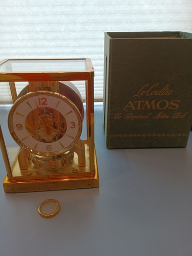 Vtg brass lecoultre atmos - brass,