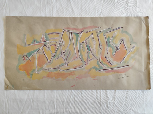 Art abstrait gouache école - art,