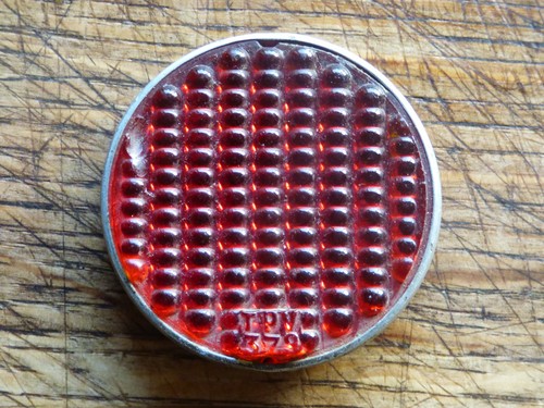 Ancien catadioptre rond - , en