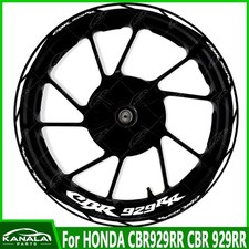 1Sets Front wheel + Rear wheel Motorcycle rim decals stickers For HONDA CBR929RR