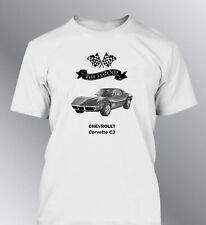 tee shirt homme Chevrolet Corvette C3 C4 C5 C6 C7 C8 Stingray Legend vintage usé