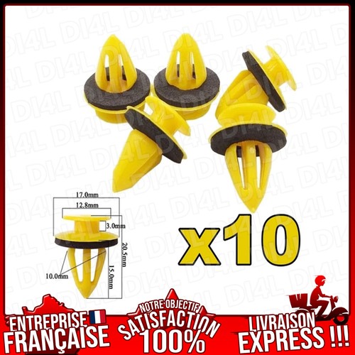 Lot clips fixation panneau - clips,