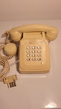 Ancien téléphone à touche SOCOTEL S63 Vintage beige FONCTIONNE