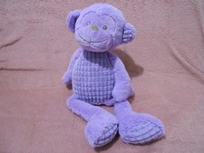 Peluche doudou singe violet