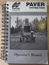 Topcon Laser Machine à Paver Système Quatre Opérateur Opération & Entretien
