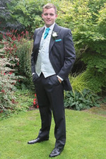 Gris Chevrons Mariage Costume