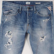 Mens Replay M983 WAITOM Slim Straight Blue Jeans W34 L32