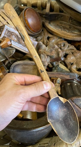 Wooden spoon folk art ancient