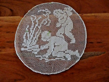 Linge ancien  Napperon  rond