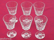 Lot de 6 Verres à digestif en CRISTAL D'ARQUES modèle Versailles 