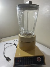 Vintage 1970's Hoover Solid State Blender Model 8965 Rare Harvest Gold Tested