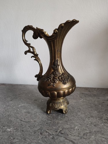 Vase pichet floral - pichet, bronze