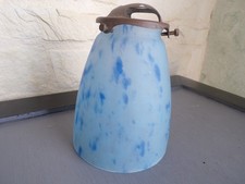 tulipe pâte de verre bleue