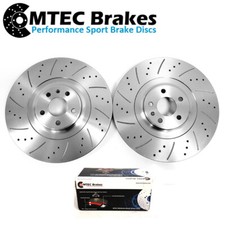 Audi SQ5 3.0 Bitdi 12-17 Perforé Rainuré Frein Avant Disques & Mtec Patins 380mm