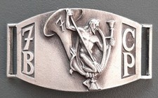 WW2 Plaque Insigne 7° BCP BCA Diable Maginot Chasseurs Alpins ORIGINAL dog tag