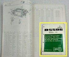 Deutz D5506 Tractor Spare Parts List Parts List Pieces De Change 1974