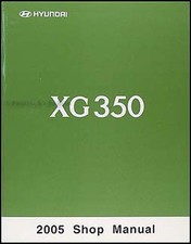 Manuel D'Atelier Original De Réparation Et De Service Hyundai XG 350 2005