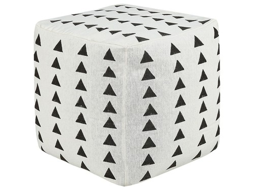 Pouf repose pieds coton 45 - pouf, en