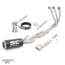 Full System For CF-Moto 675SR 675SS 2024-25 Motorcycle Carbon Muffler Front Pipe