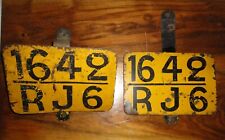 2 rare plates bicycle taxi trailer identity German police Paris occupied WW2