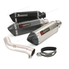 For BMW C650 SPORT 2016-2020 370MM Muffler Tips Silencer Exhaust System Mid Pipe