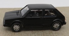 FLEISCHMANN HO 1/87 VOLKSWAGEN GOLF BLACK MICROPHONE GREY CHASSIS decorated no box