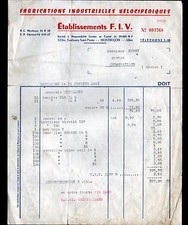 MONTLUCON (03) BIKE SUPPLIES "Ets F.I.V." en 1961