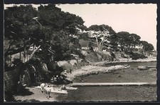 Old postcard Carqueiranne, seaside Beau-Rivage 