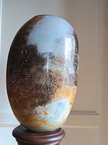 Grand vase ovoïde verre - en,