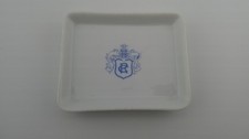 Antique La Porcelaine de Baudour Jewelry or Change Tray – Blue & White, Belgium