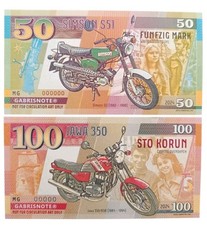 2 BILLETS Moto 50 Korun Simson