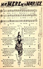 MUSIC SCORE THEMES Old Postcard [DTZ-14566]