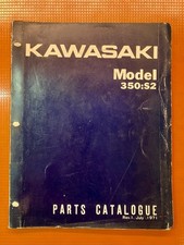 Genuine Kawasaki 1972 Model 350:S2 Motorcycle Parts Catalog -JBU