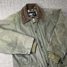 Barbour A320 Bedale Wax Jacket Sage Green C34 Small Vintage 80s Country