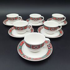 VILLEROY ET BOCH - 6 EARTHENWARE COFFEE CUPS RIALTO model lot1