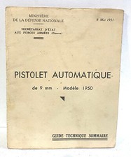 Technical Guide Automatic Pistol 9mm Mod 1950 Ministry of War