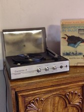 VTG Clarinette 12 Record Player with Lid Cover Vintage Vinyl Record