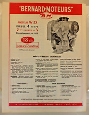 prospectus brochure Bernard engine catalogue tractor combine prospectkt tractori