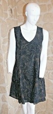 Robe noire/bronze neuve avec soie taille XL marque Myrine étiquetée à 183€ (cm)