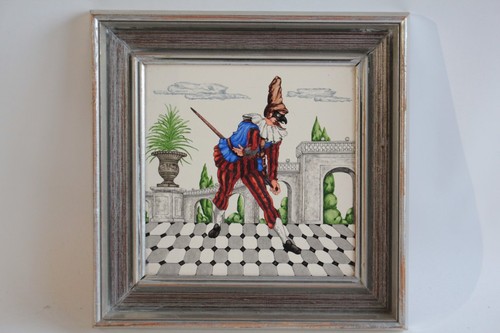 Carreau faïence peinte - faïence,