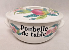 Paris Porcelain Table Trash Can Abondance Model