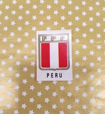 Album Panini World Cup Mexico 70, 1970 Peru Shield, Emblem, Badge Original.