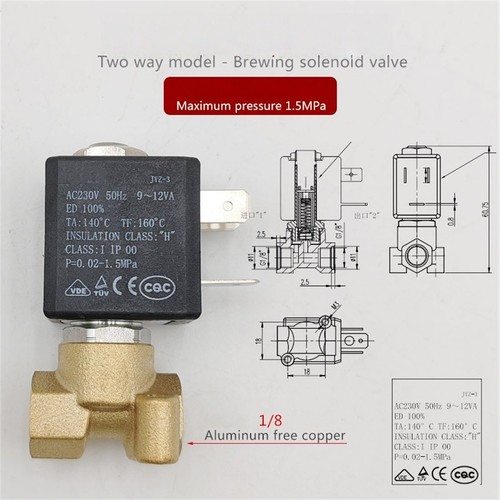 Electrovanne eau chaude - eau,