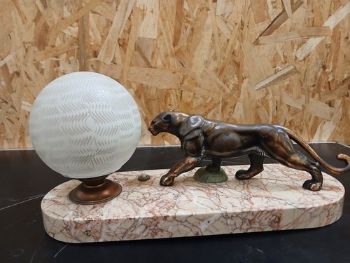 Lampe appoint avec panthere - d,
