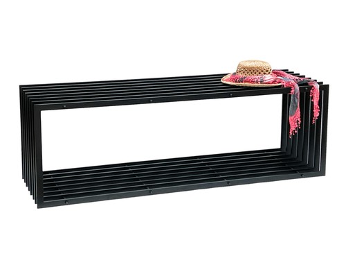 Banc jardin métal noir - de,